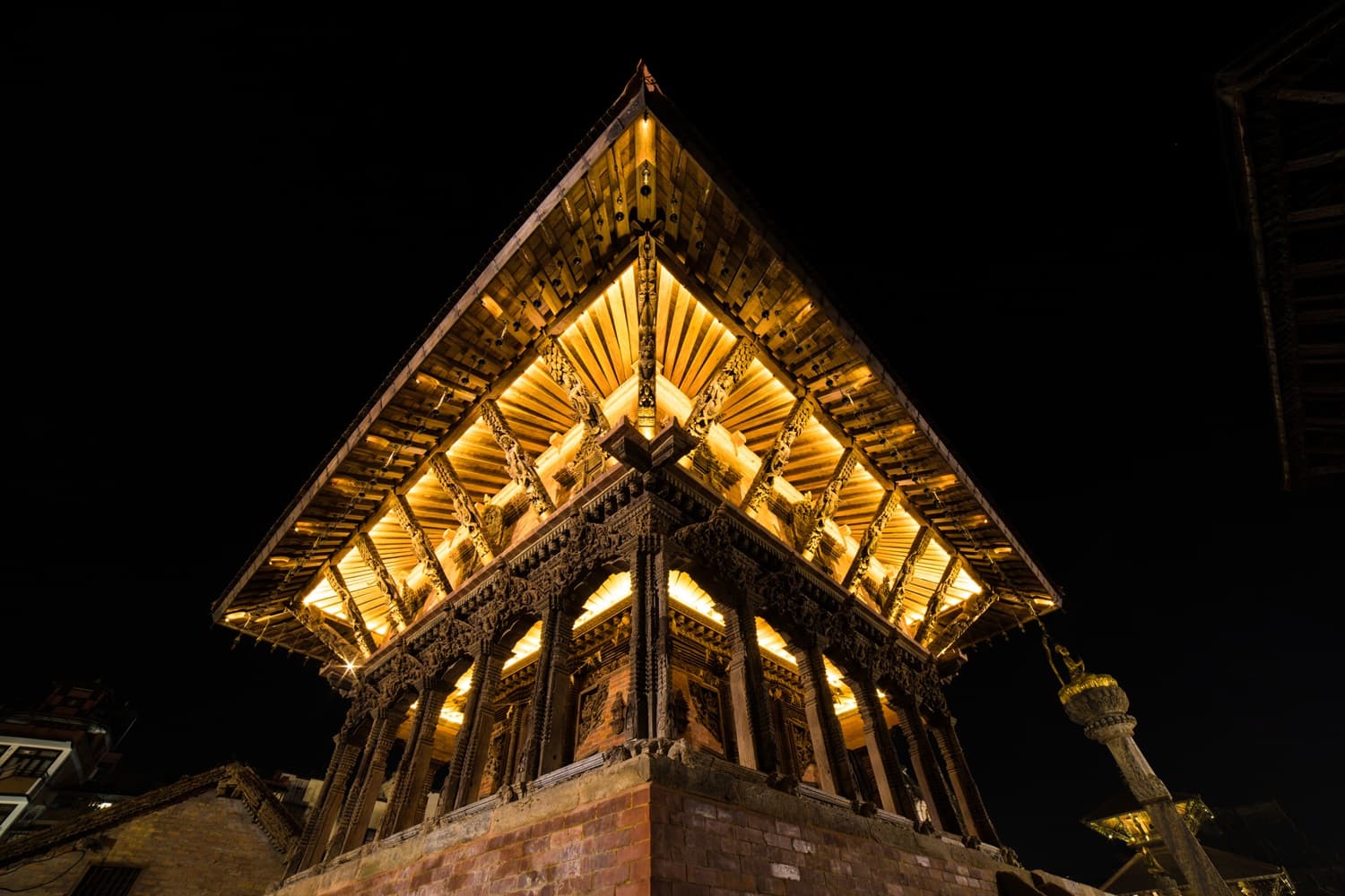 The golden temple in Patan
