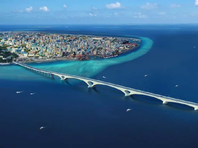 China Maldives Friendship Bridge in Maldives
