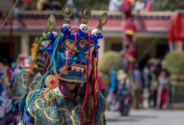 Enjoy Mask Dance At Lachung Monastery, Sikkim