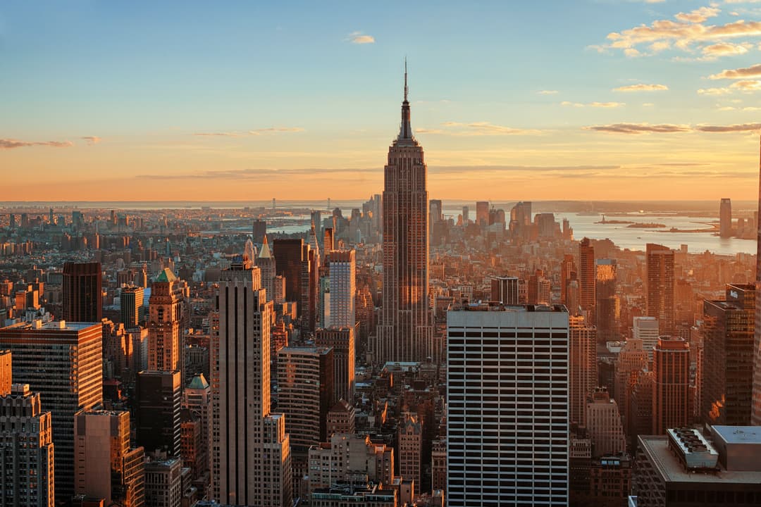 Enjoy views of Manhattan from the Empire State building