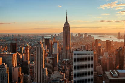 Enjoy views of Manhattan from the Empire State building