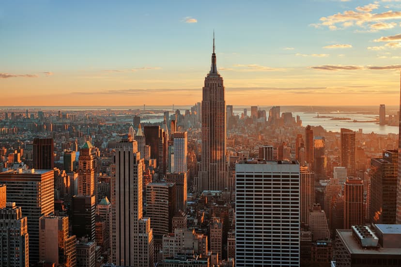 Enjoy views of Manhattan from the Empire State building