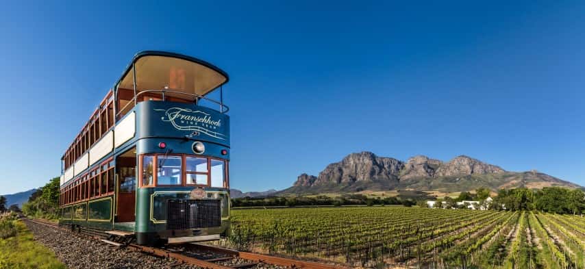 Hop aboard the Franschhoek Wine Tram in All of Africa