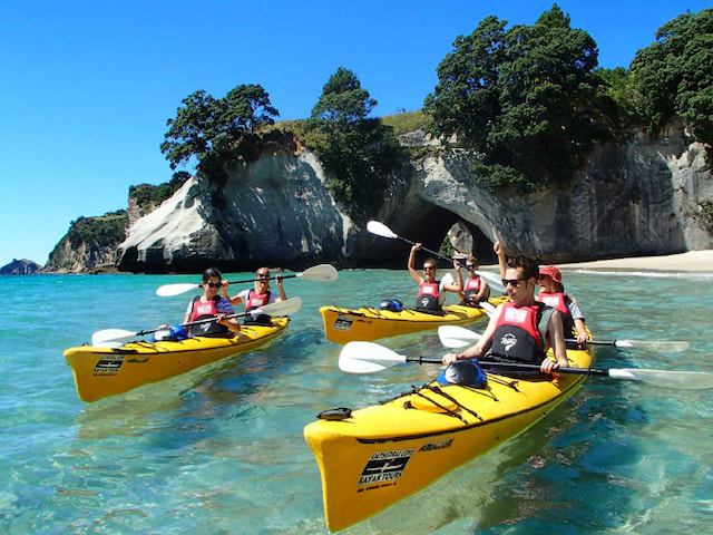 Kayak around Cathedral Cove - 1