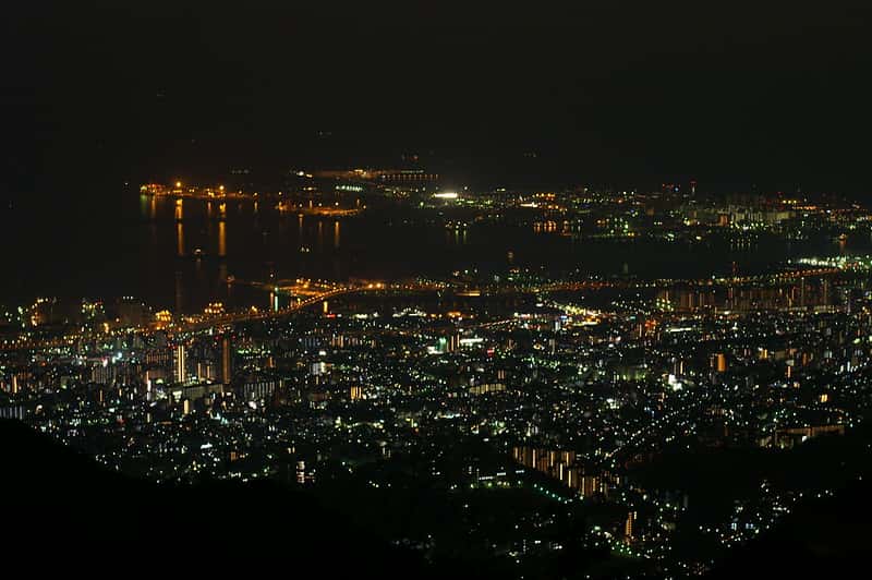 Kikuseidai view from top of Mt Roko in China Japan City Break
