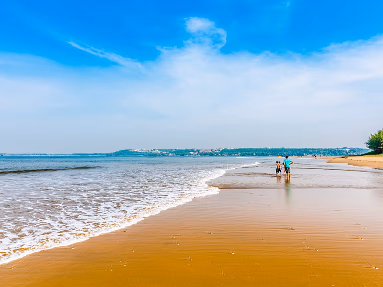 Miramar beach in Goa