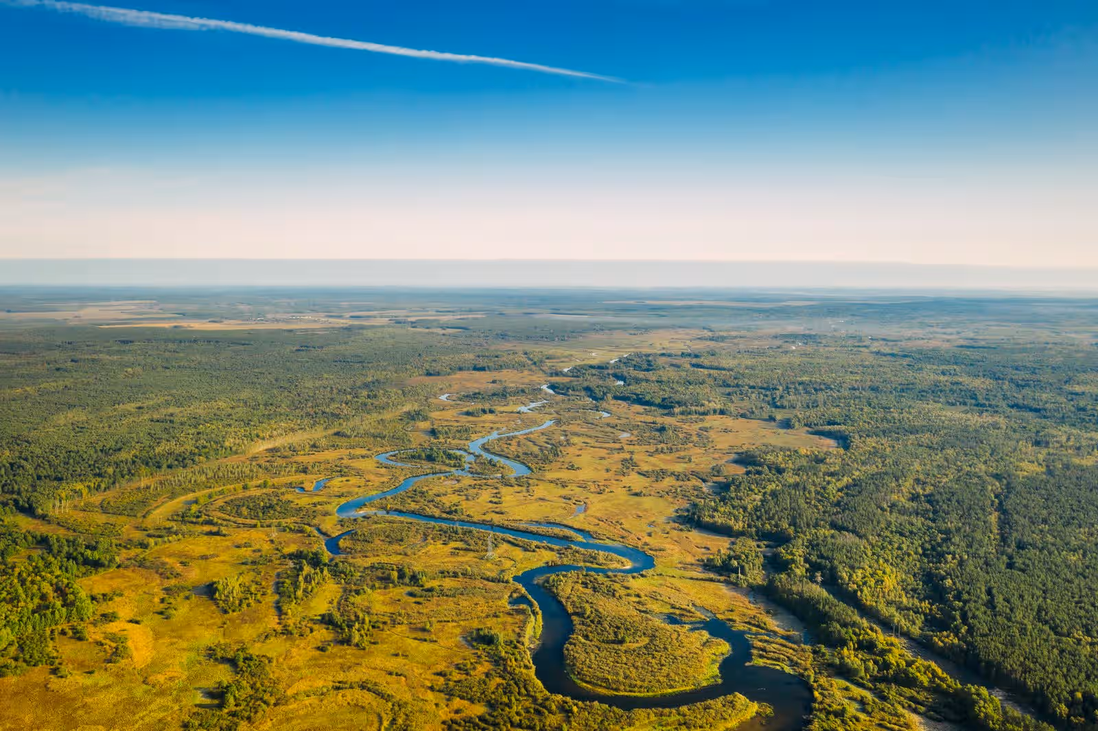 Take a scenic flight over the delta in Botswana