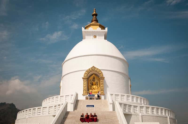 Peace Pagoda in Nepal