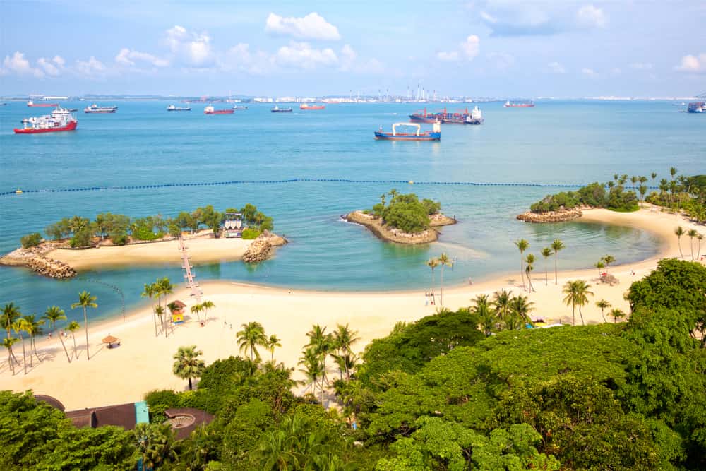 Relax at one of Sentosas Beaches in Singapore - Malaysia