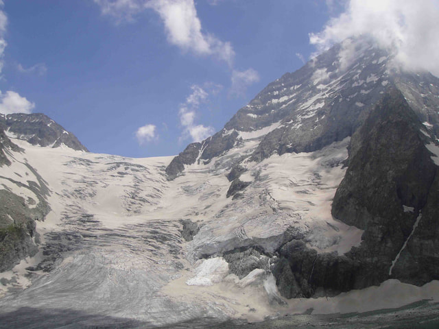 Trekking to Kolahoi Glacier