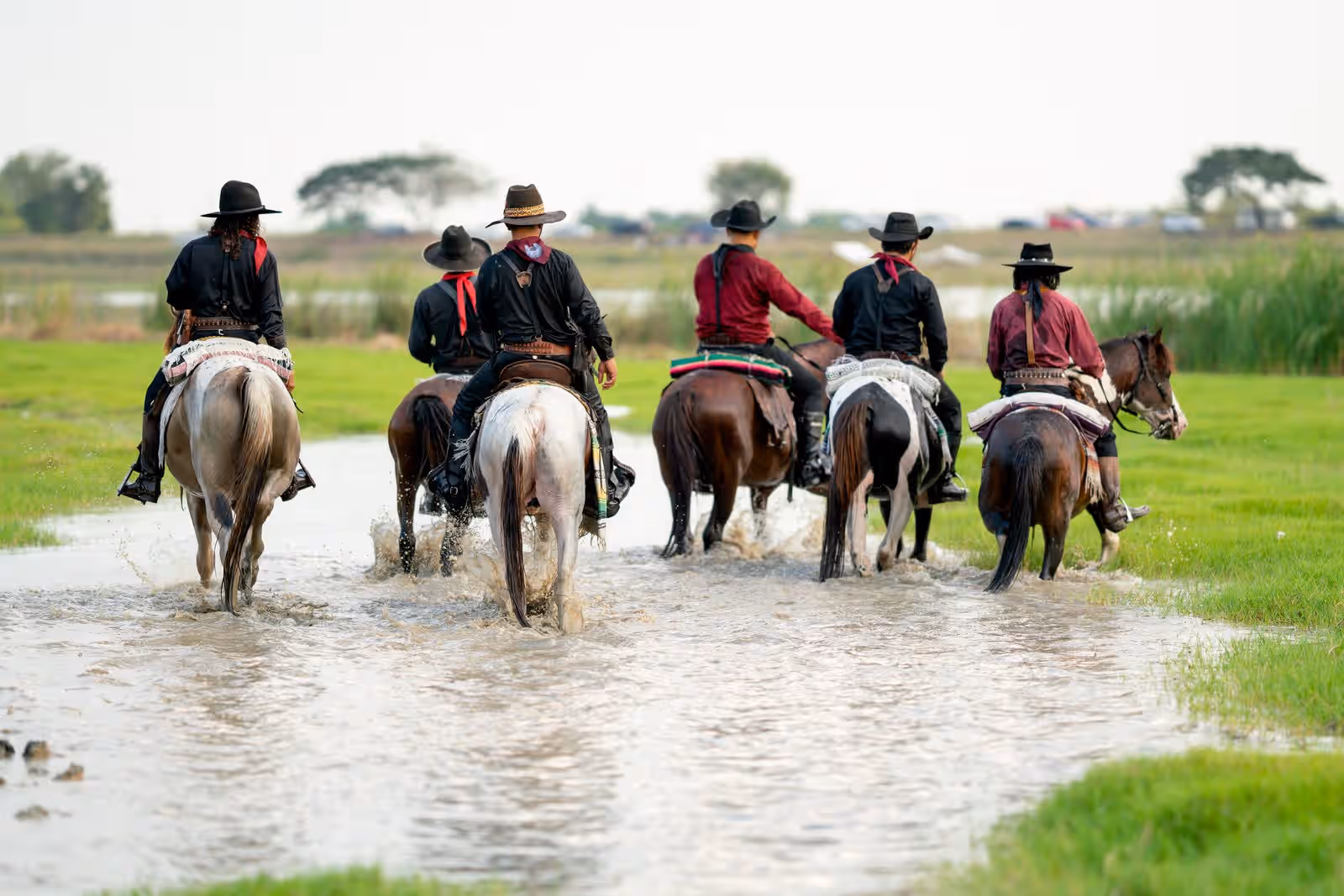 Try Horseback riding through the flooded Delta in Botswana