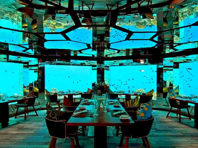 Underwater Dining Experience In Maldives in Maldives