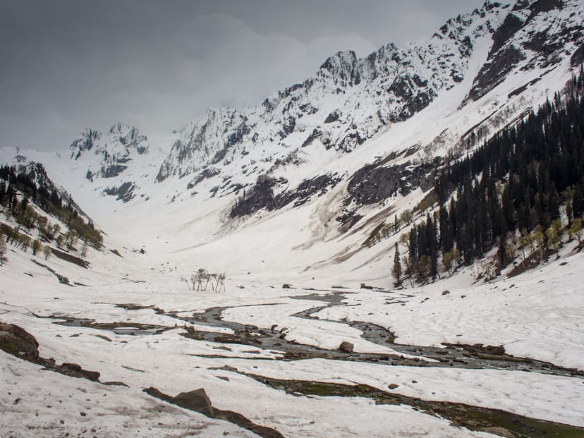 View of Thajiwas Glacier
