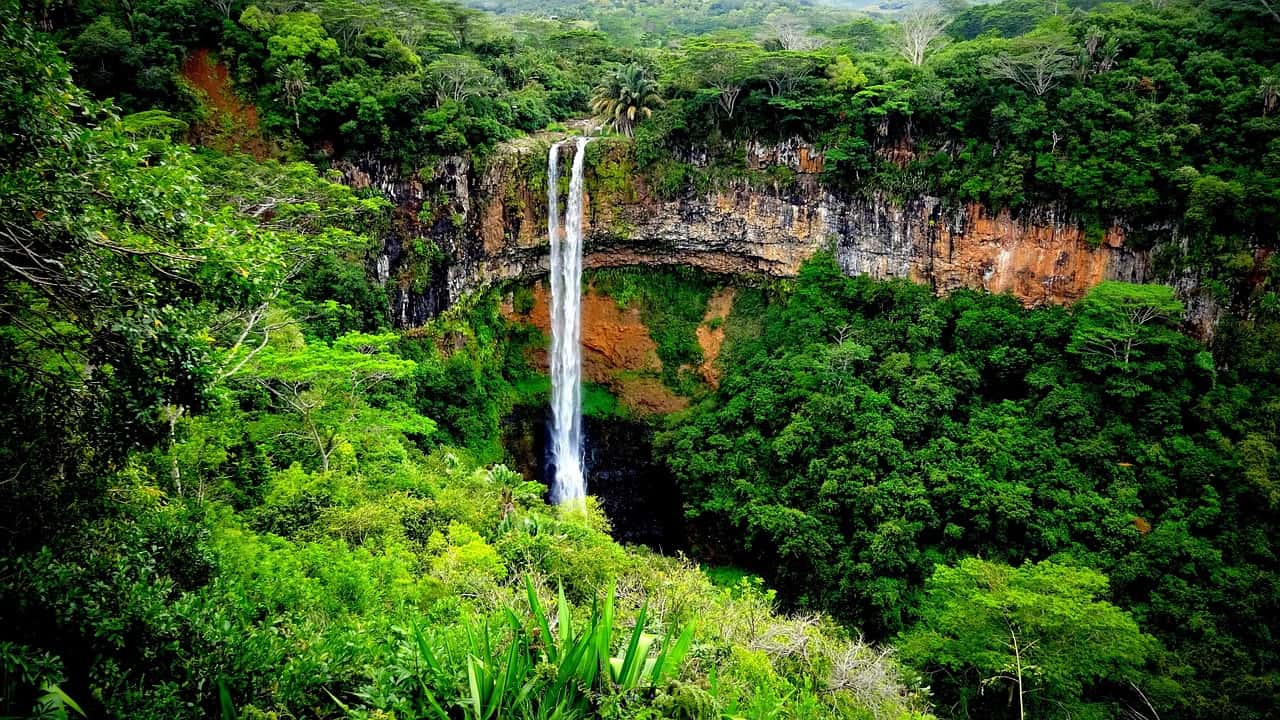 Chamarel Waterfall in All of Africa