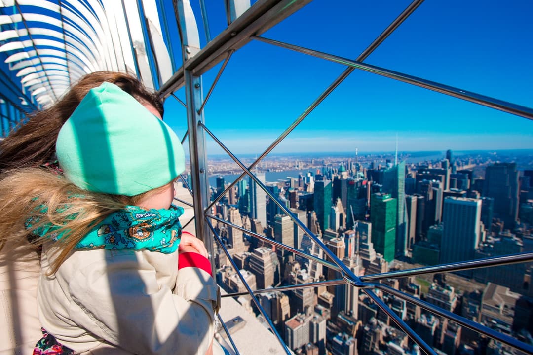 Enjoy views of Manhattan from the Empire State building