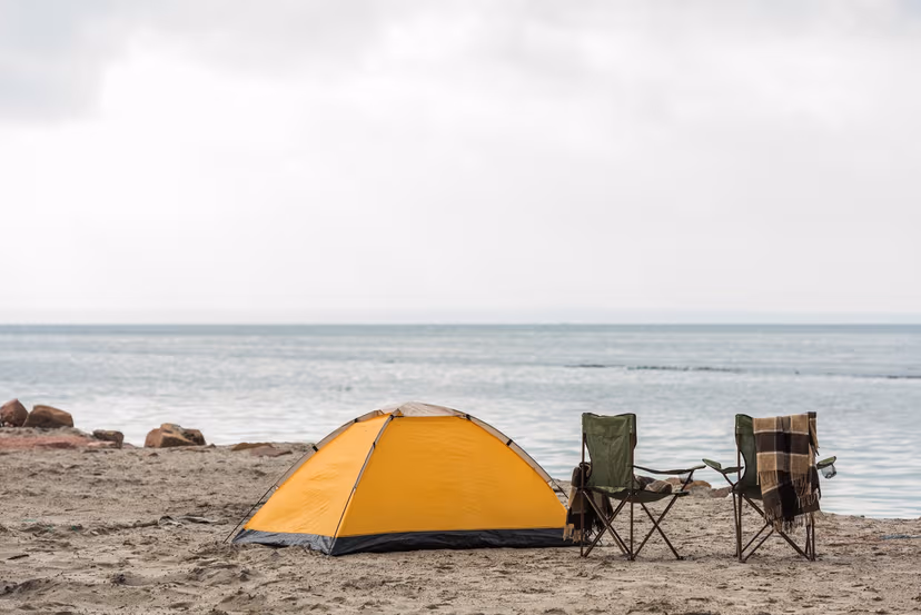 Go beach camping in La Paz