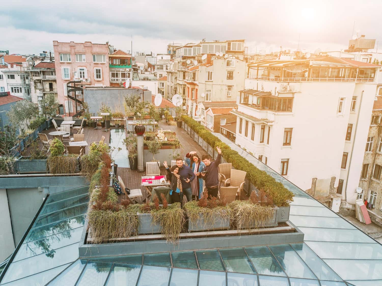 Go on a rooftop crawl in Madrid in Spain