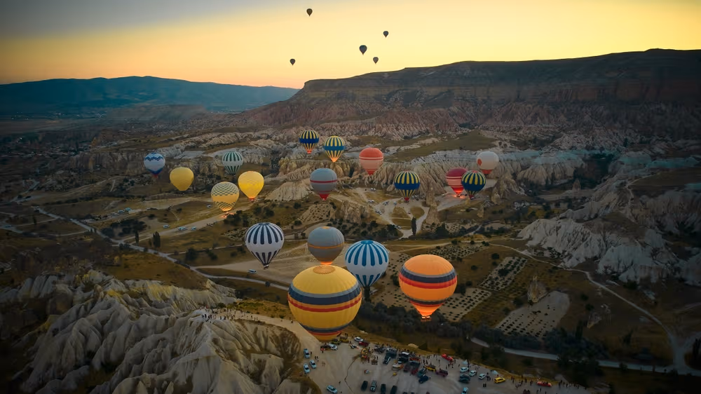 Fly Over Cappadocia In A Hot Balloon