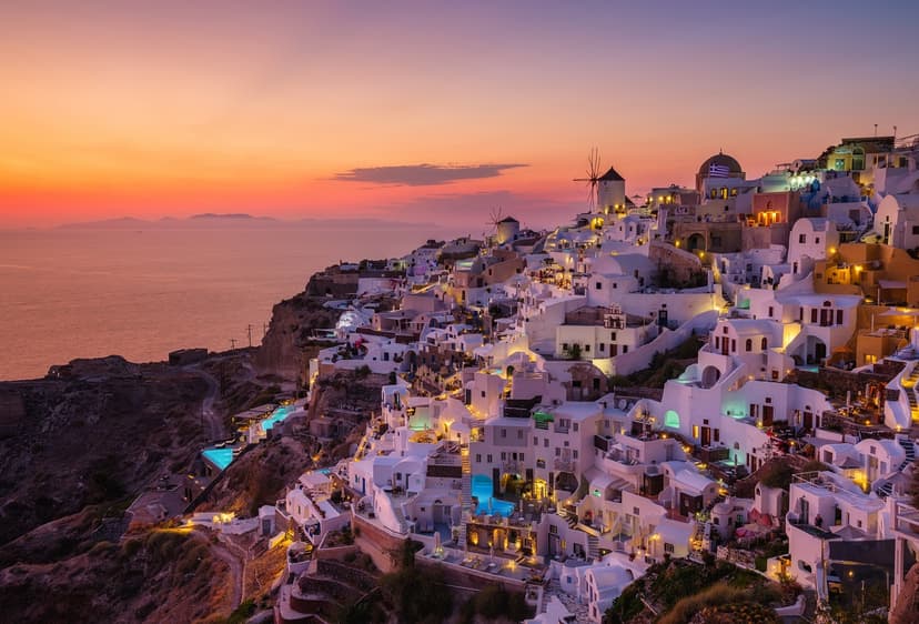 Santorini Shore Excursion:Tour Of Thira Volcano And Hot Springs