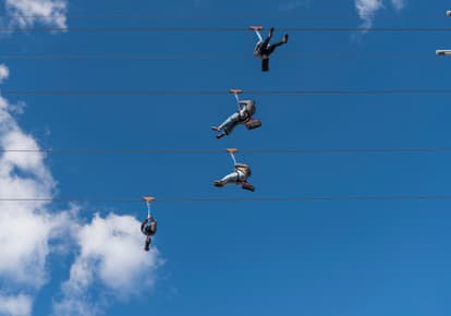 Zip line at Fremont street